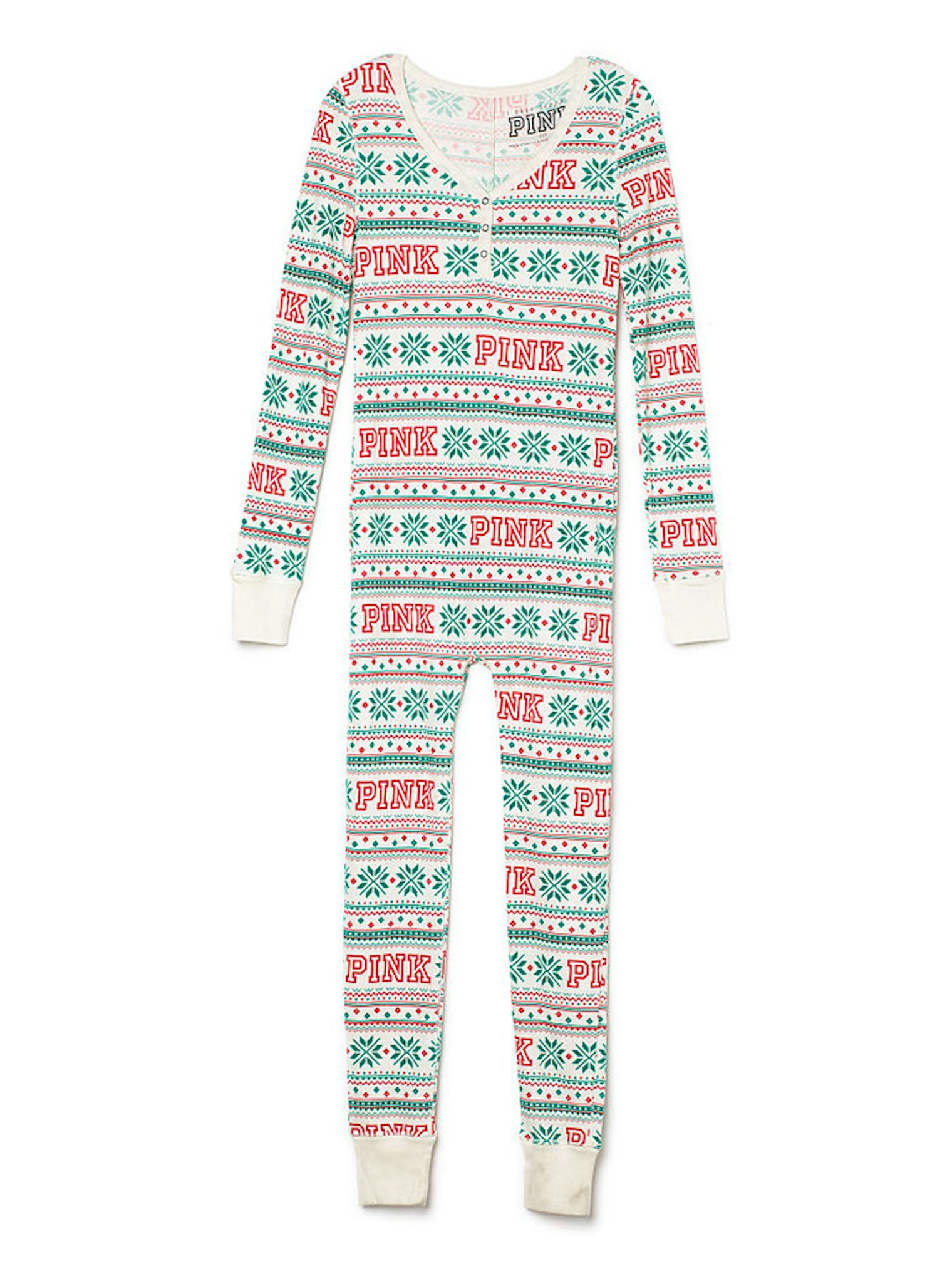 Santa stripe printed crew neck christmas family pajama set womens_mufree 20 Festive Holiday Pajamas You Need To Wear On Christmas Morning