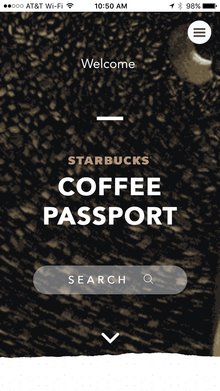 The Starbucks Coffee Passport Web App Lets You Take Your Java Knowledge
