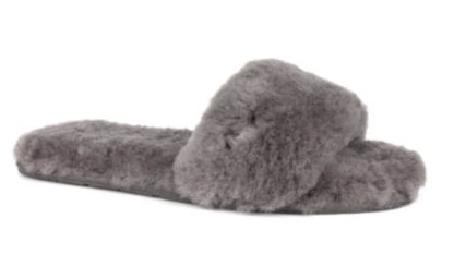 fuzzy puma slippers