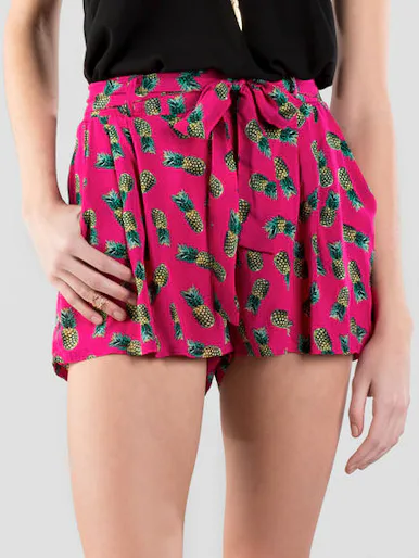 Boys Fruit Printed Short Pink Red