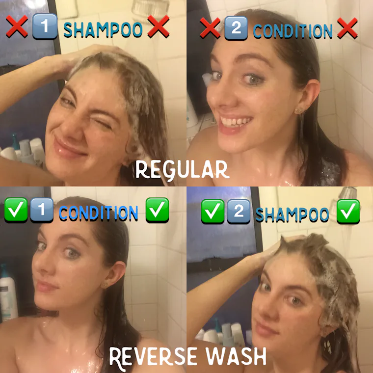 Shampoo First Rinse I Tried Using Conditioner Before Shampoo For A Week & Here's What Happened