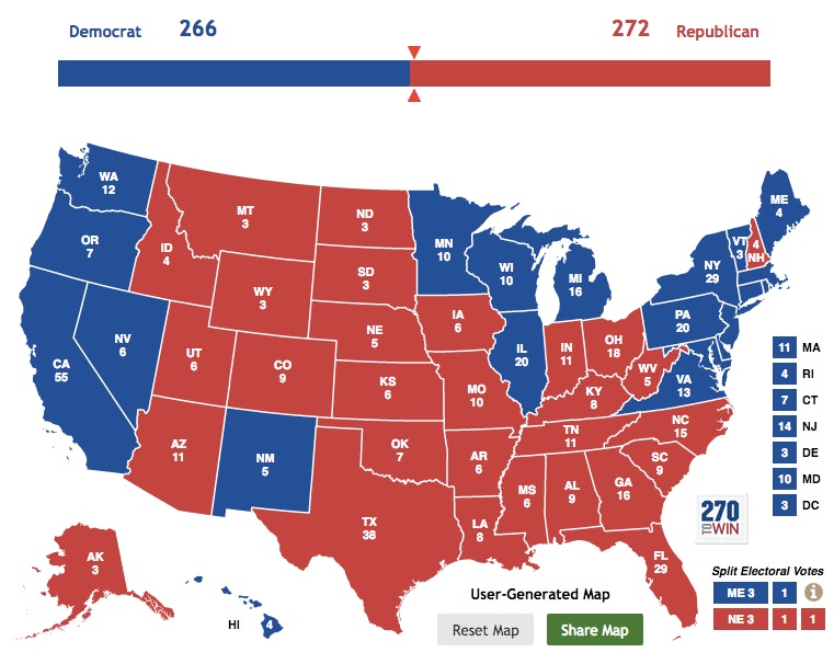 5 Electoral Maps Show How Donald Trump Can Win 270 Electoral Votes Or   Eb7166d0 845b 0134 18ca 060e3e89e053 