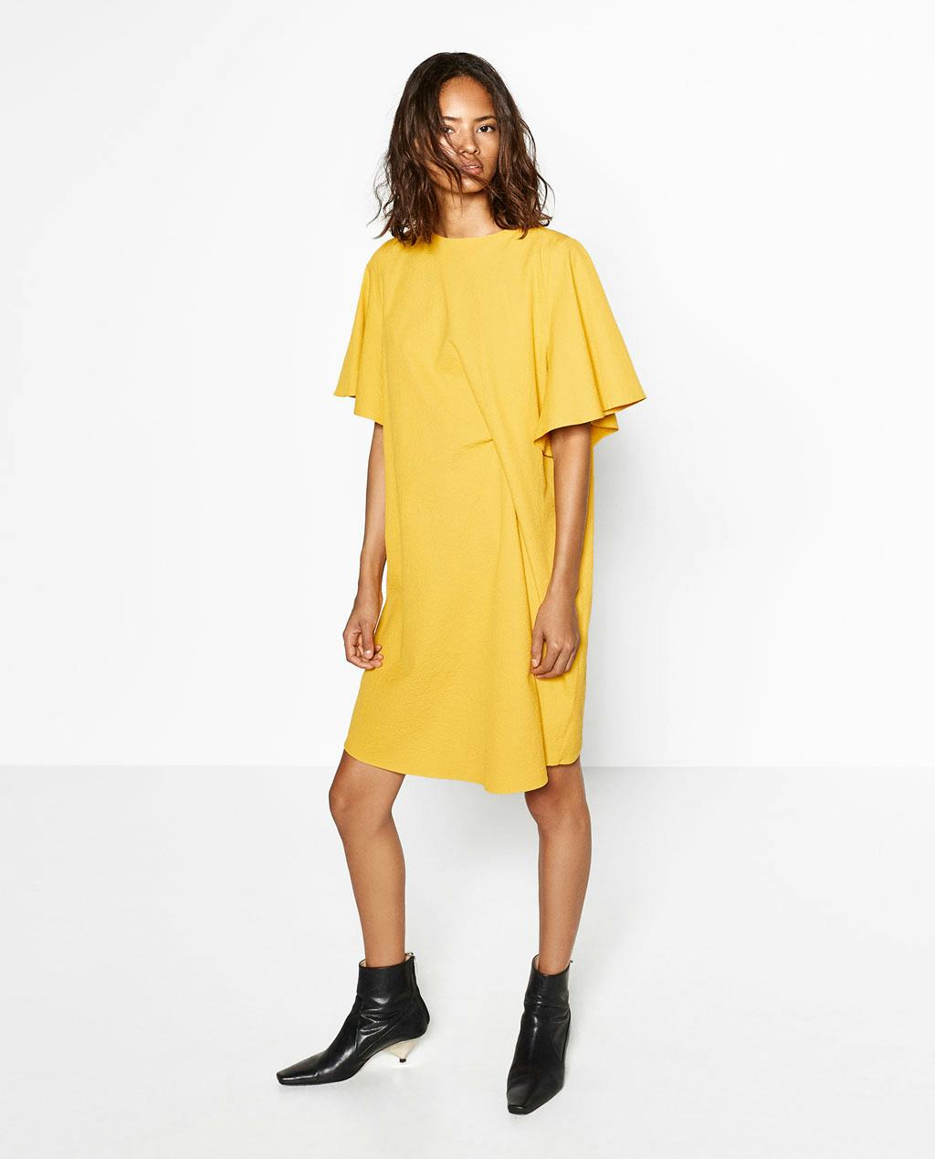 mustard yellow dress fall