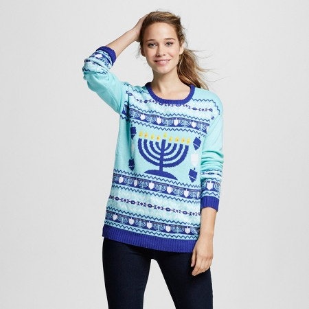 Menorah sweater shop light up