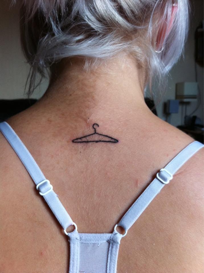 Tattoo uploaded by Mariseli Rocha  Hanger tattoo fashion hanger   Tattoodo