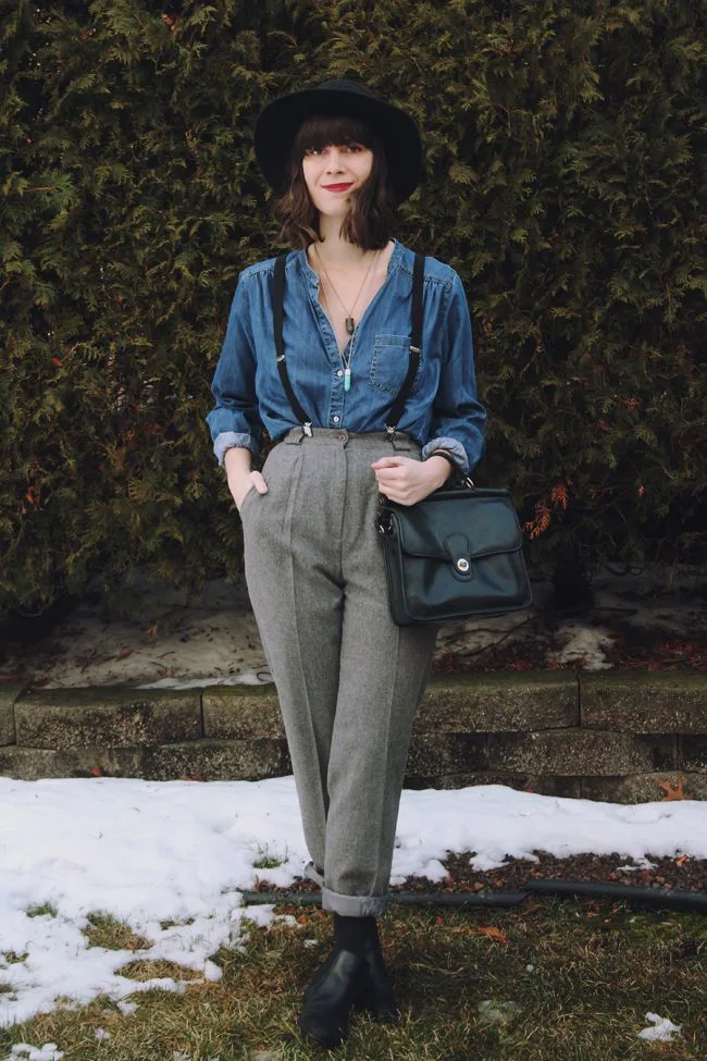 GRANDMA PANTS IN COTTON (BEIGE)