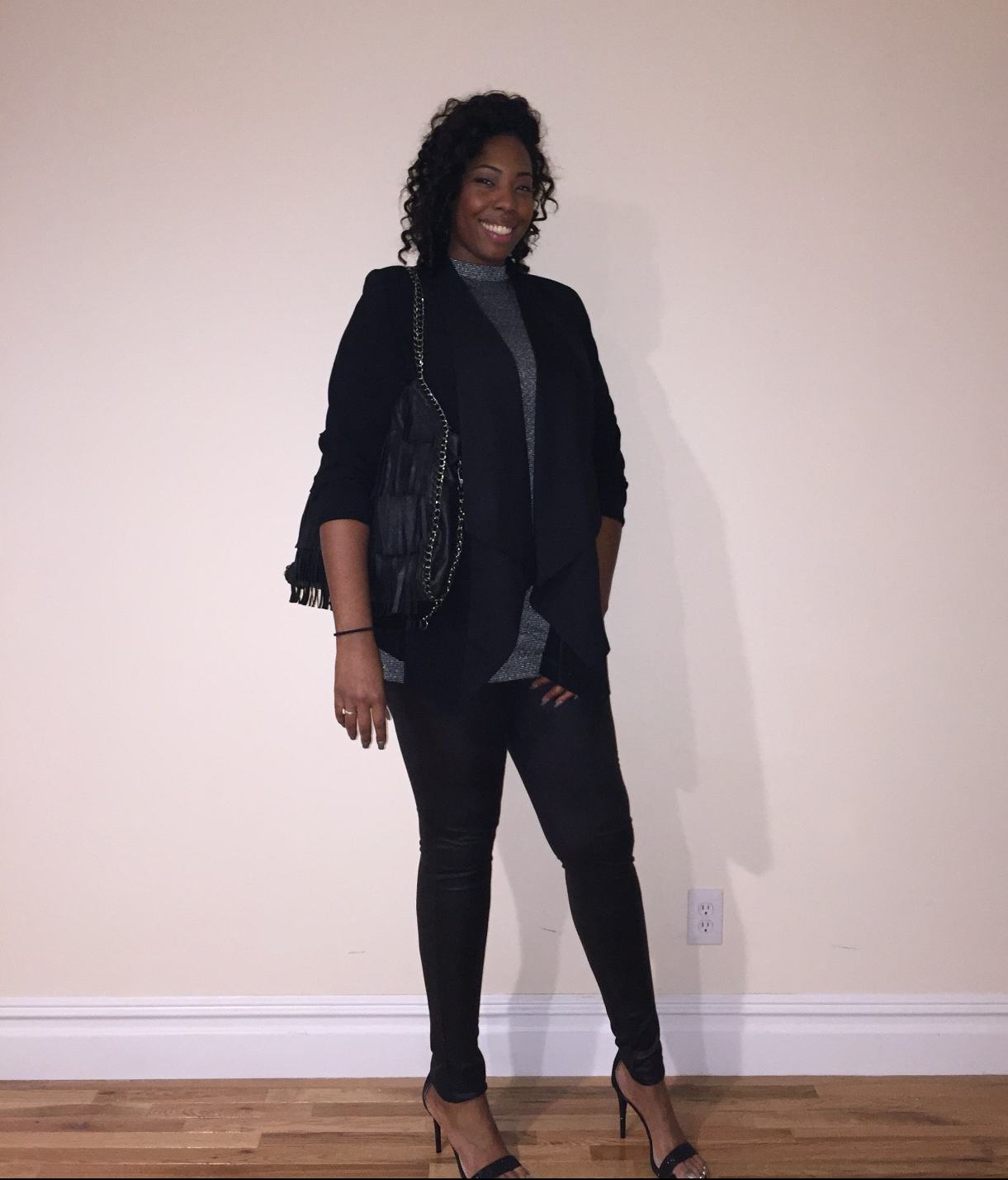 black and white dress pumps