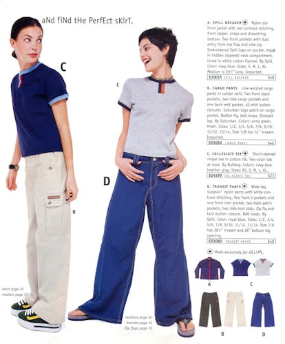 90s online flared trousers