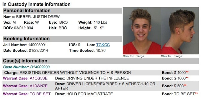 How Tall Is Justin Bieber Dui Arrest Gives Us An Interesting