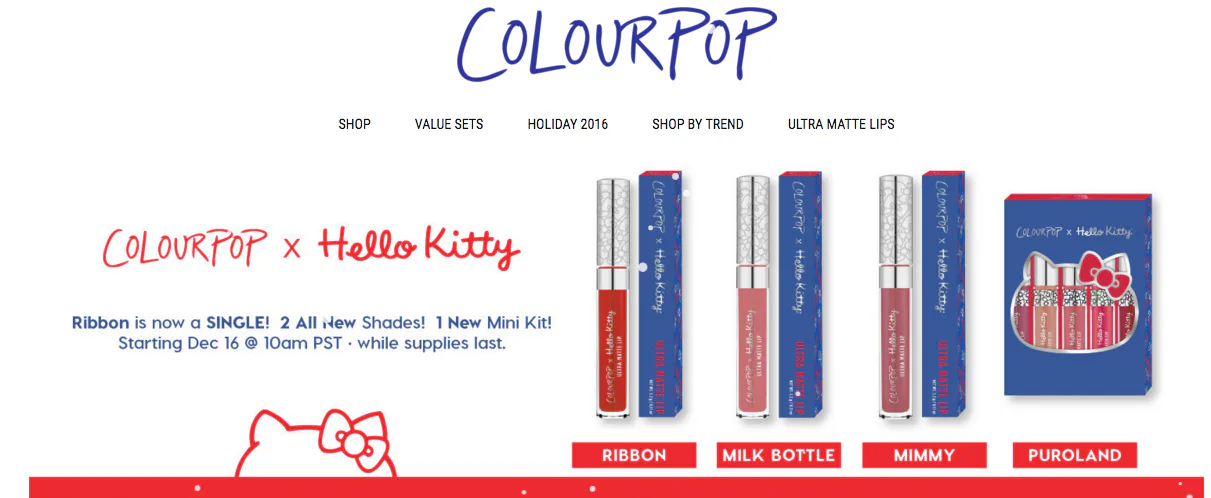 Is The ColourPop X Hello Kitty Extension Limited Edition? Cop These ...