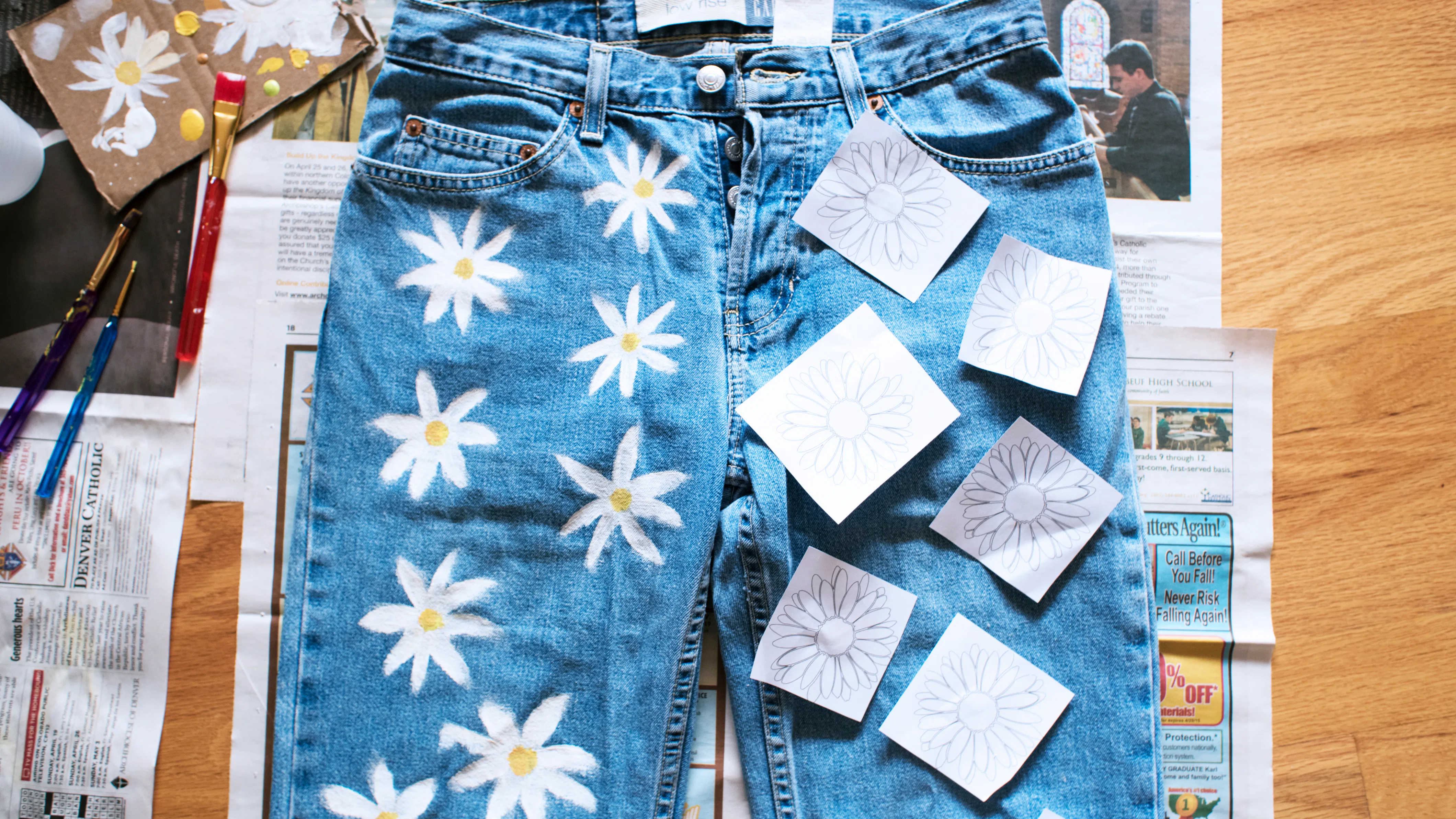 SIMPLE PROJECT DENIM JEANS Simple Project Lightning Wash Jeans