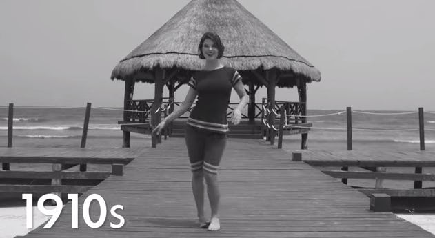 "Evolution Of The Bikini" Video Shows That The Bikini Has Come A Long Way Since 1910