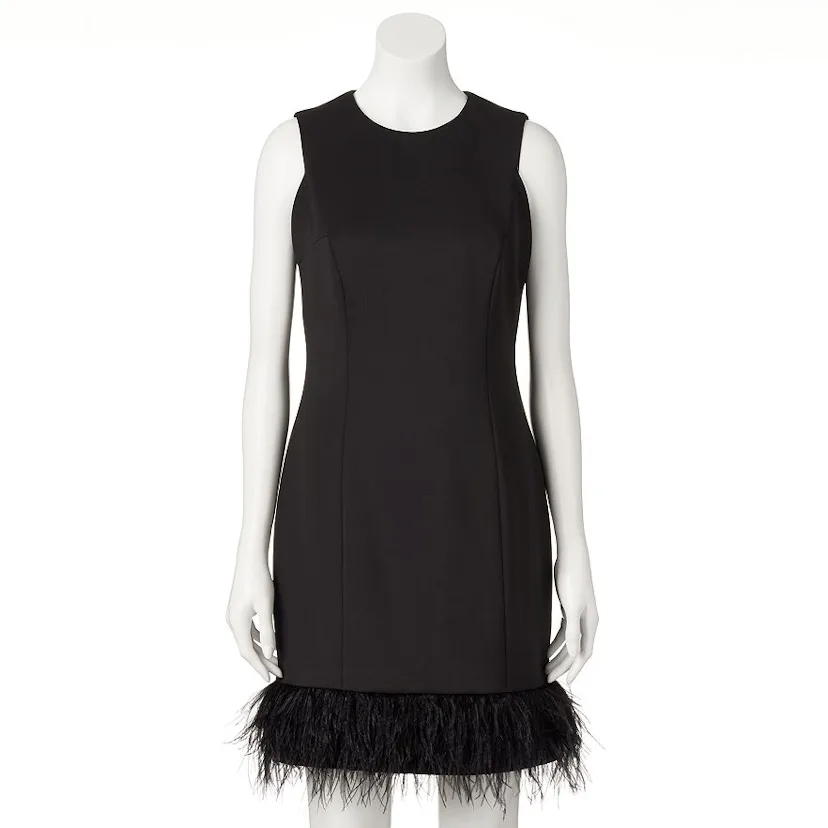 90s feather dress 1990s James Purcell Black Silk Ostrich Feather Vintage 90s Cocktail Halter Dress For Sale at 1stDibs