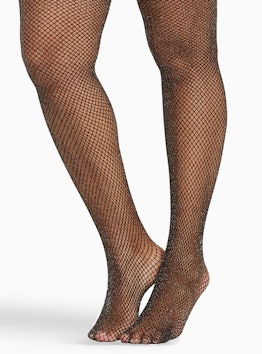 Black Fishnet Tight Glitter Star Handmade pantyhose Stocking Insta Kylie  Fashion