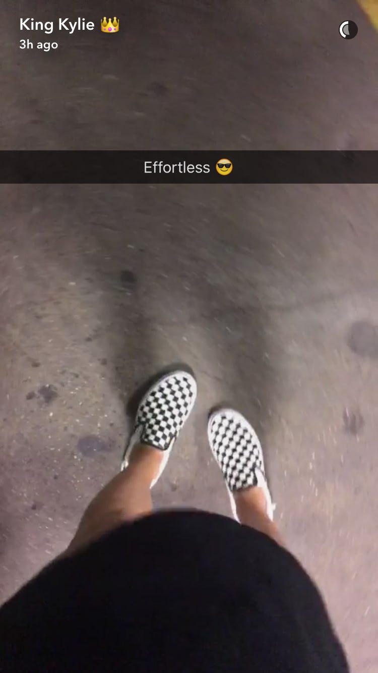 kylie jenner black vans
