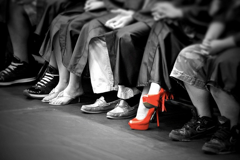 cute black heels for graduation