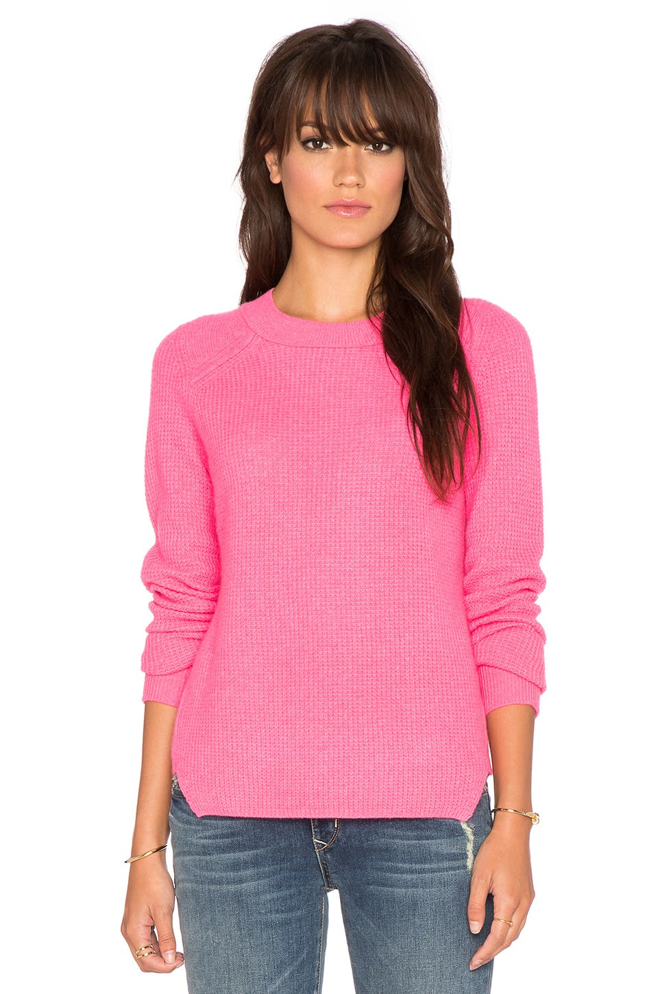 gretchen weiners pink sweater