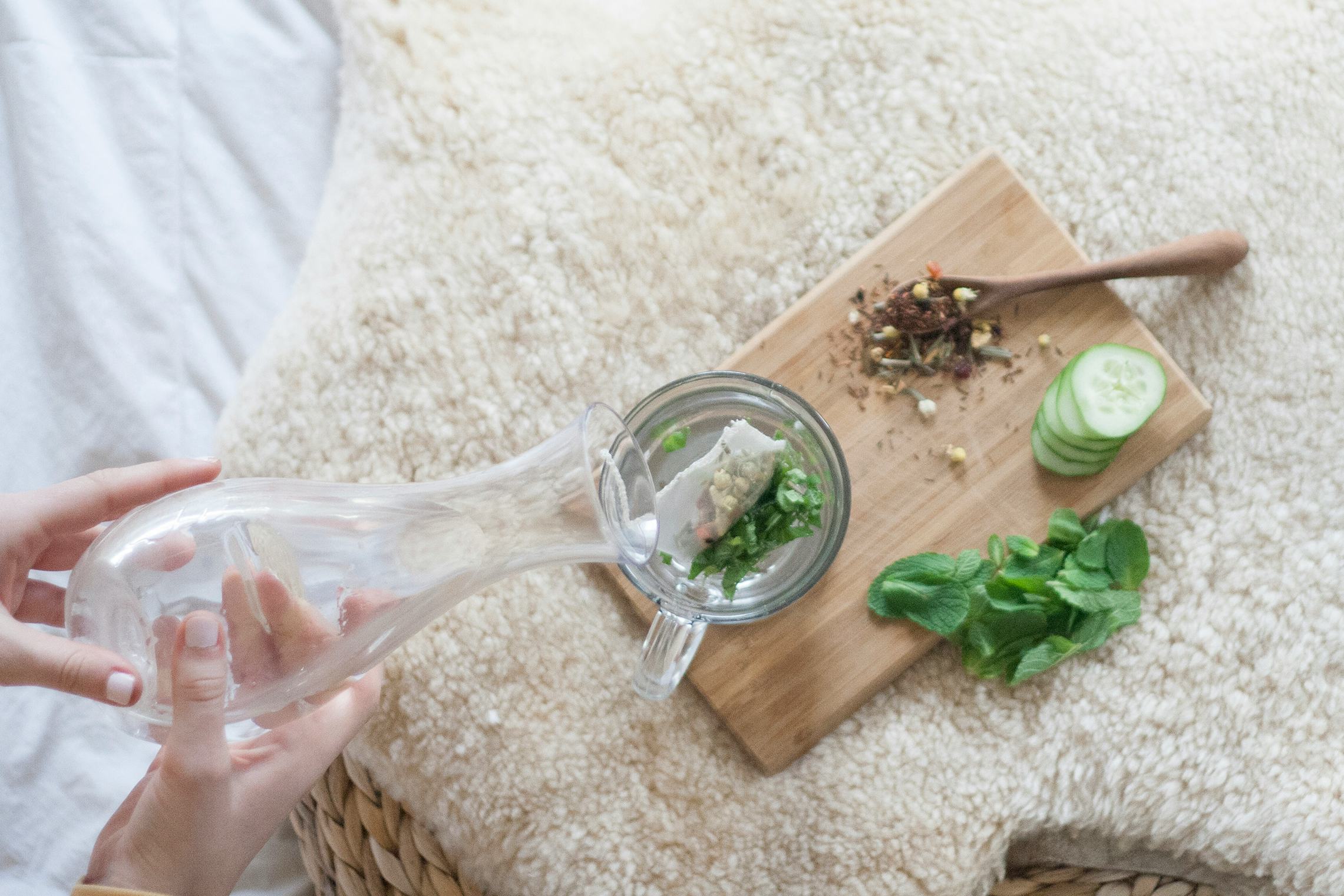 A Homemade Eye Mask DIY Infused Cucumber And Herbs Basically Guaranteed