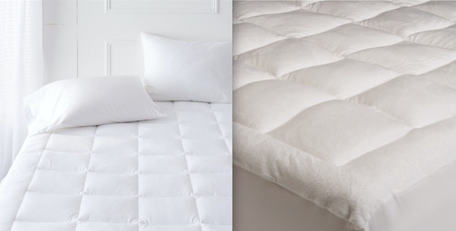 pinzon overfilled microplush mattress pad queen