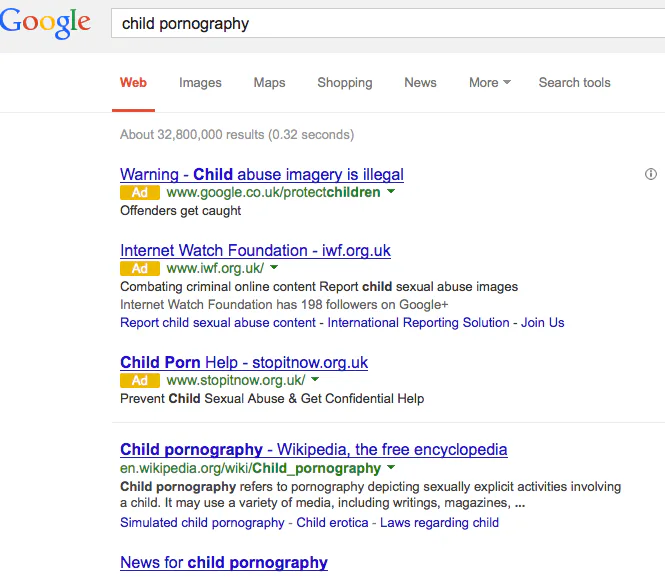 Google, Microsoft Block Child Pornography and Abuse Images from Search ...