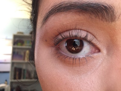 One trick for keeping eyelashes curled: heating up your eyelash curler.
