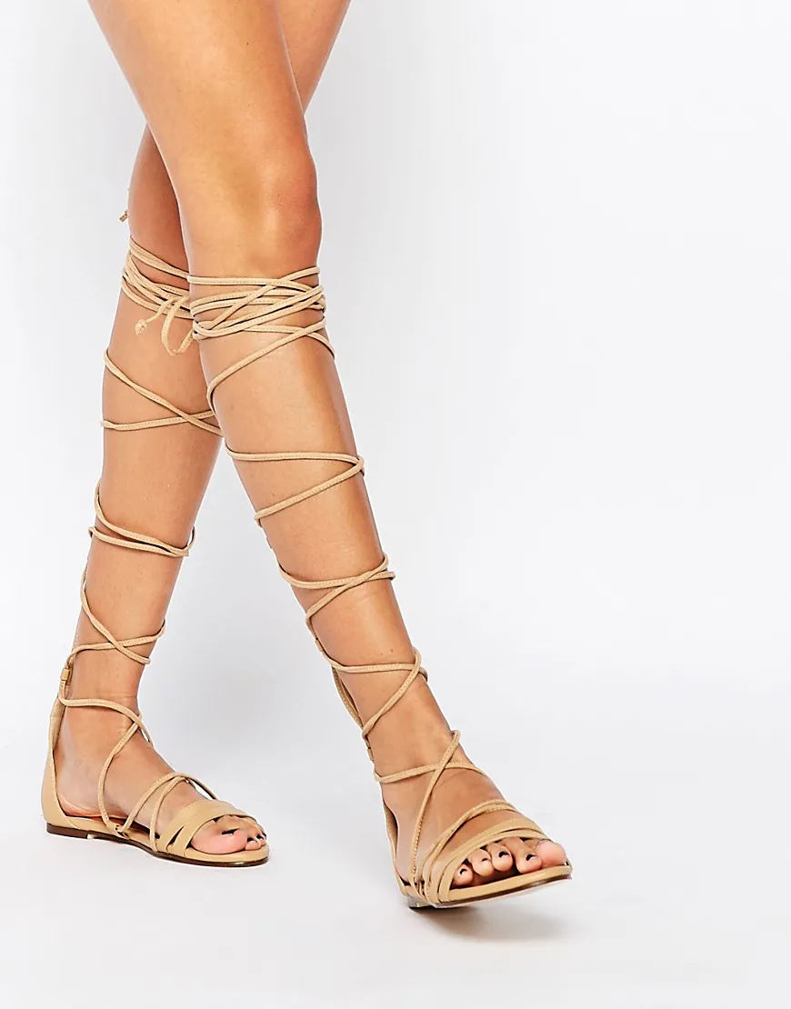 beige gladiator sandals