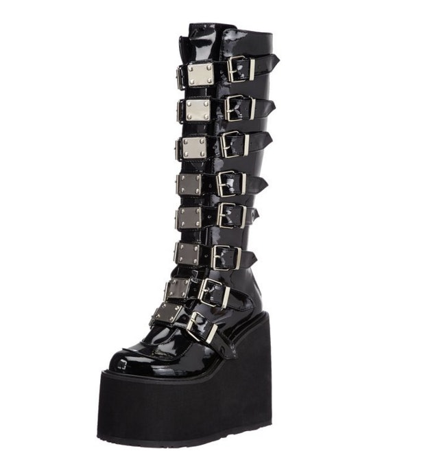 goth girl boots