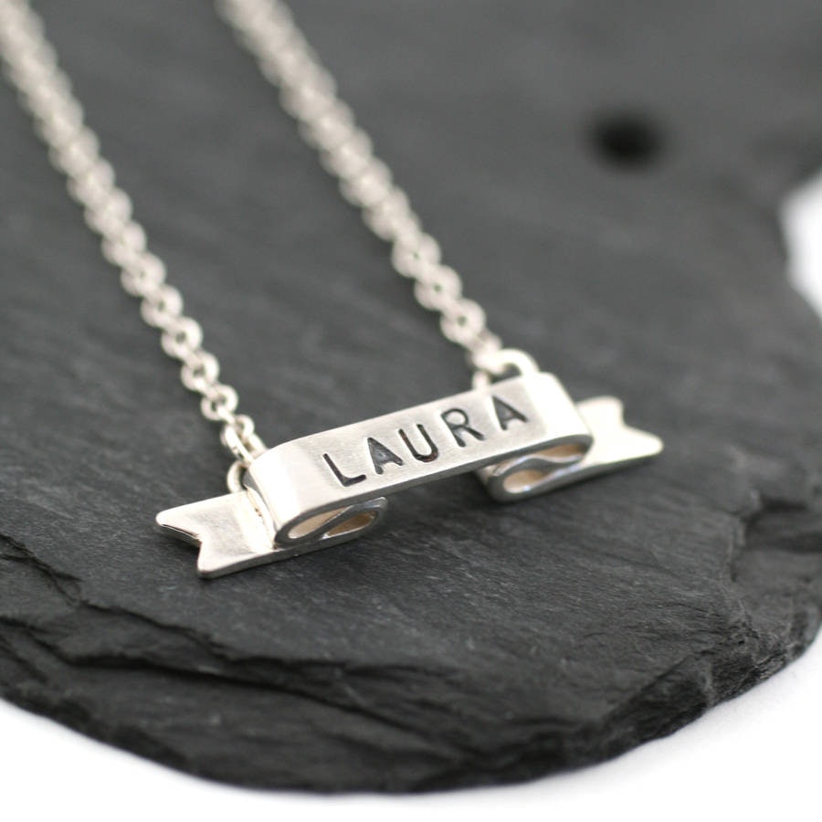 Name necklace not on the high street sale