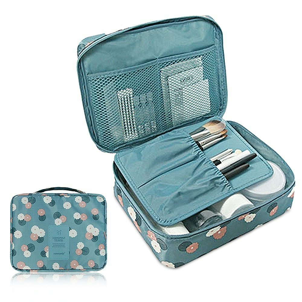 cosmetic bag with multiple compartments