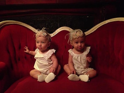 Two 2-year-old twins from a mom who has PCOS