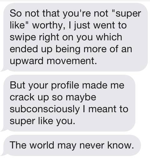 The Best Opening Tinder Messages, Because Some People Say More Than "Hey"