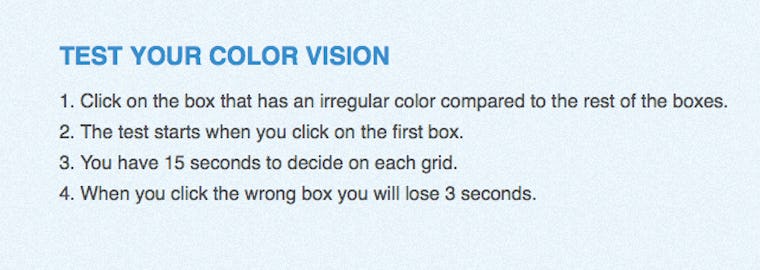 How Color Sensitive Are You? This Online Test Might Tell You