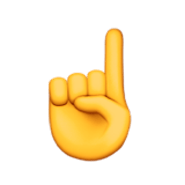 Image result for point up emoji