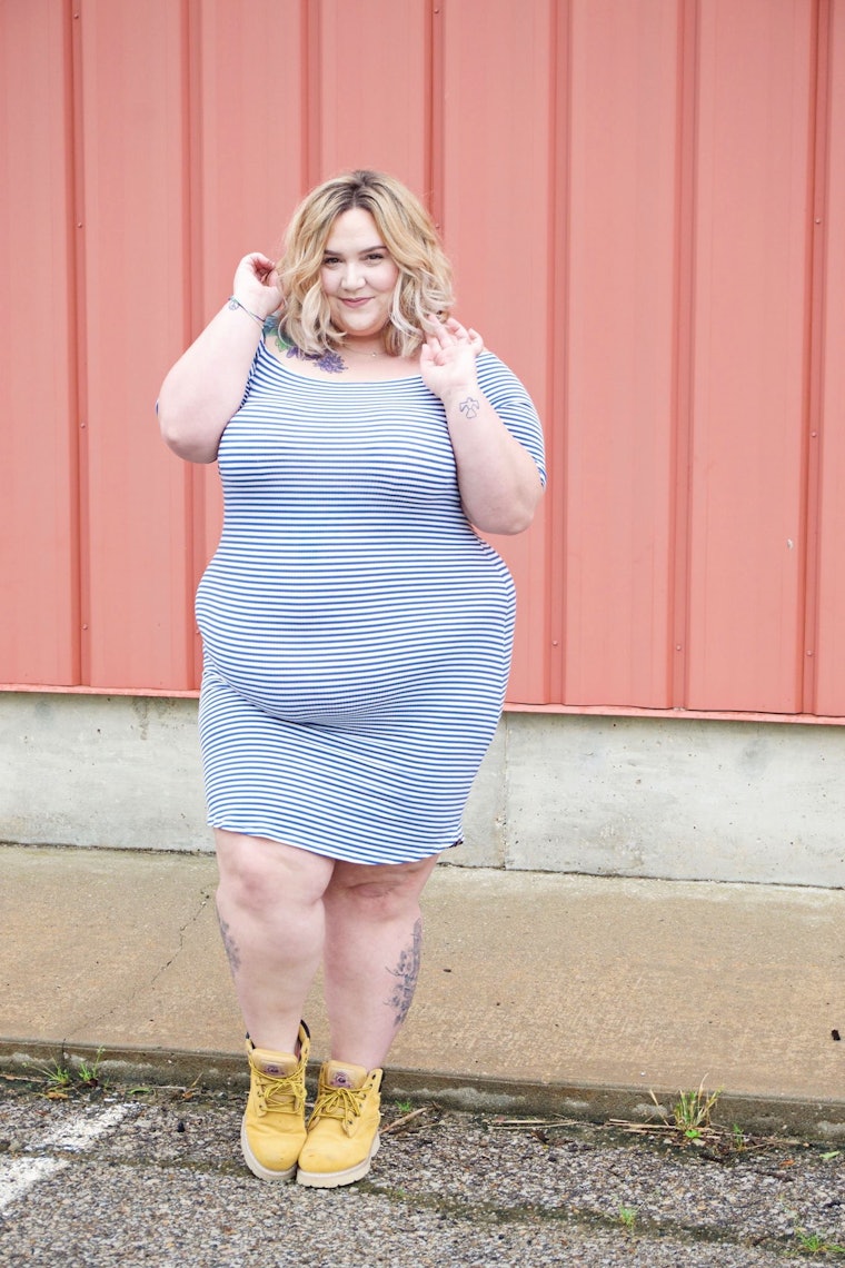 48 Plus Size Women Rocking Their Visible Belly Outlines In Flawless 