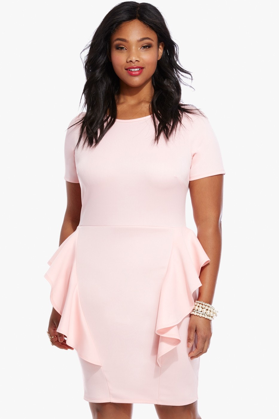 pastel color plus size dresses