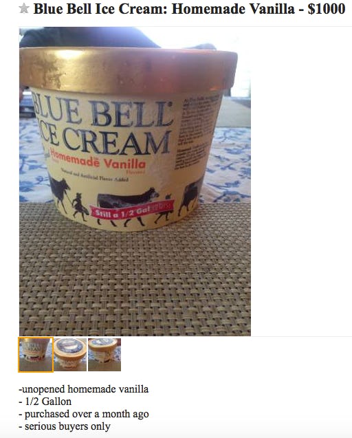 ice cream freezer for sale craigslist