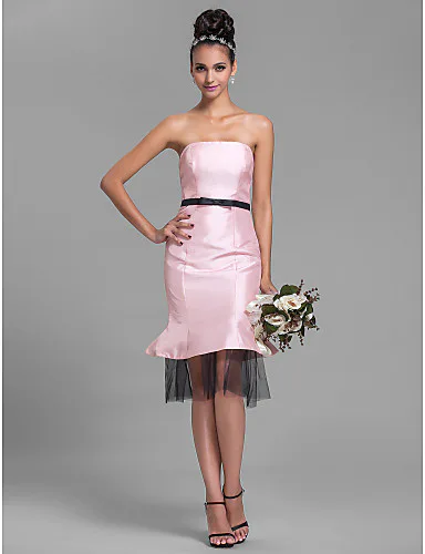 penny's bridesmaid dress big bang Elegant Penny Stretch Satin Bridesmaid Dress