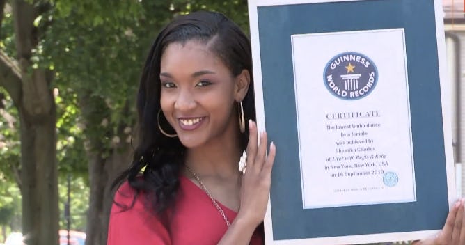 Watch Shemika Charles Limbo Under A Car Like The Boss World Record