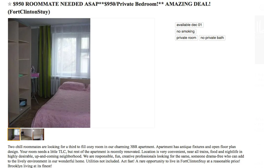 NYC Craigslist Apartment Rental Ads Decoded, Because "Cozy" Is Just ...