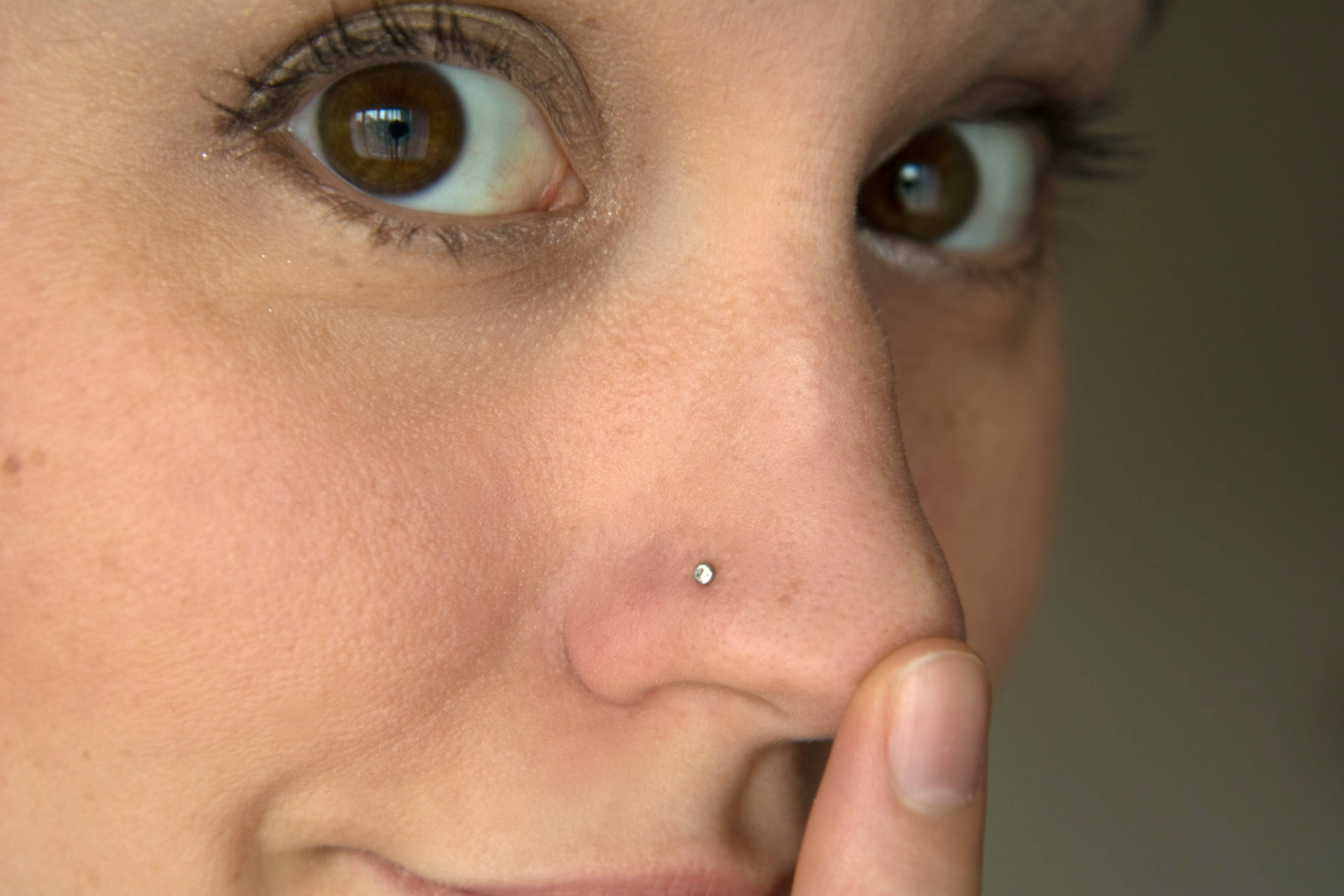 nostril nose piercings on different nose shapes