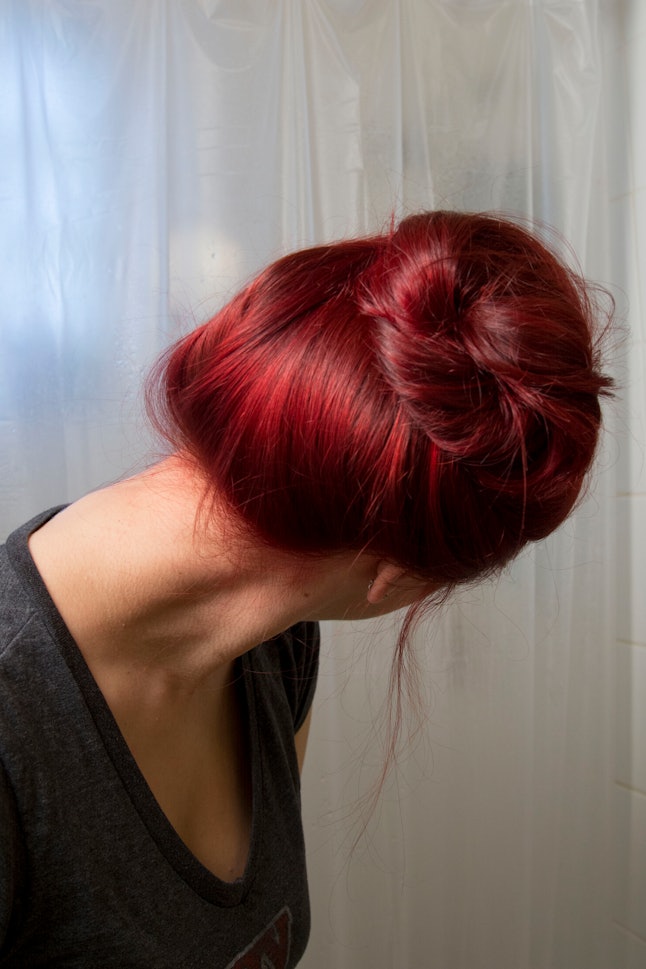hair bleach dye brown without dyed bustle mood channel dying rihanna re before capelli henna deep rosso coloring di volume