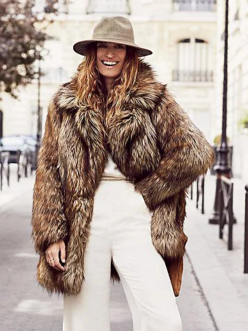 Furcoat Forever 21 Faux Fur Leopard Coat Kate Bosworth Wears