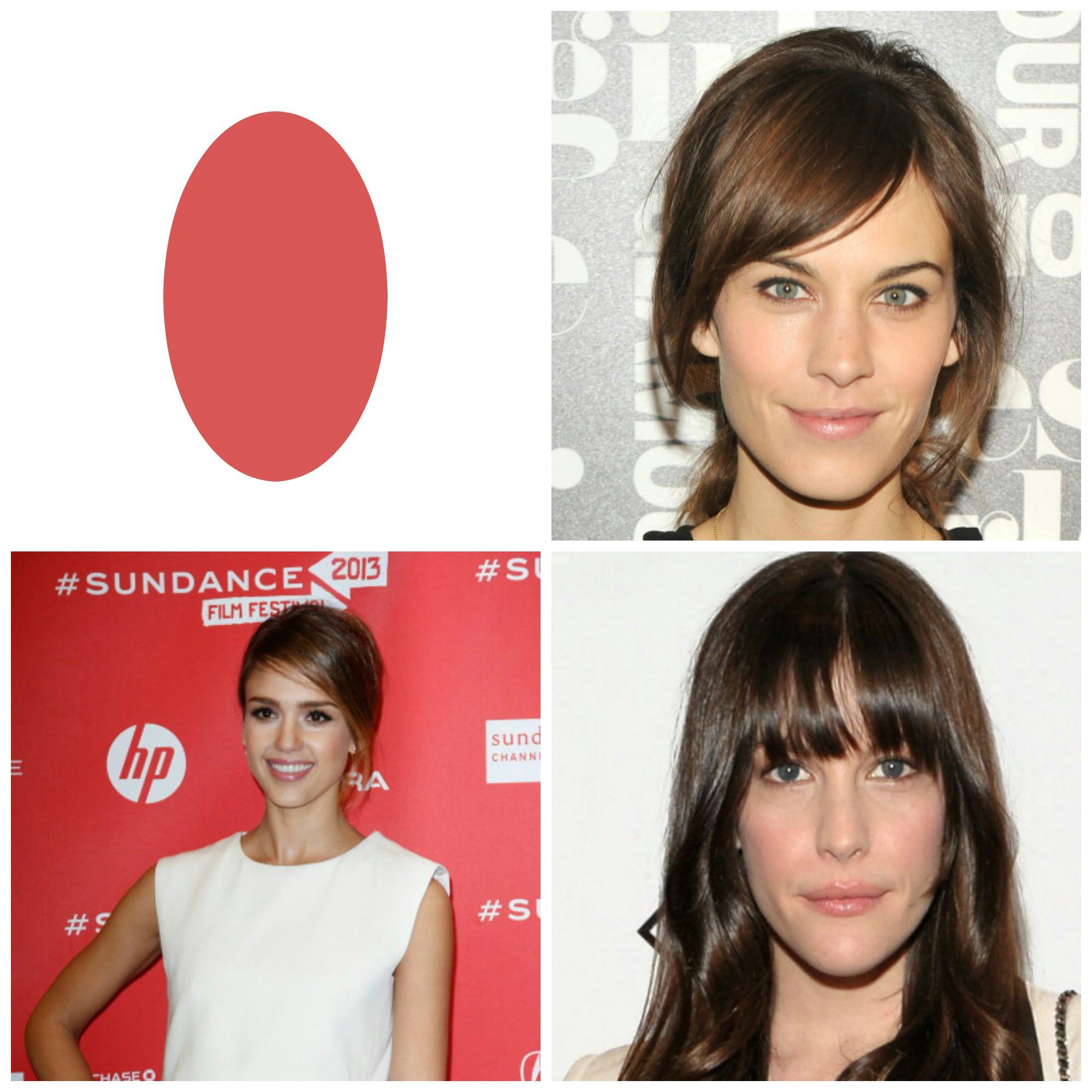 types of bangs for different face shapes