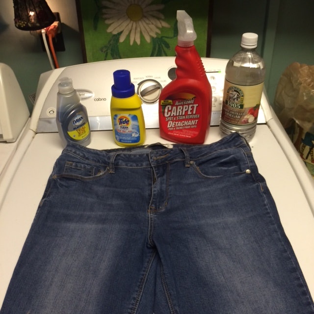 how to get grass stains out of blue jeans