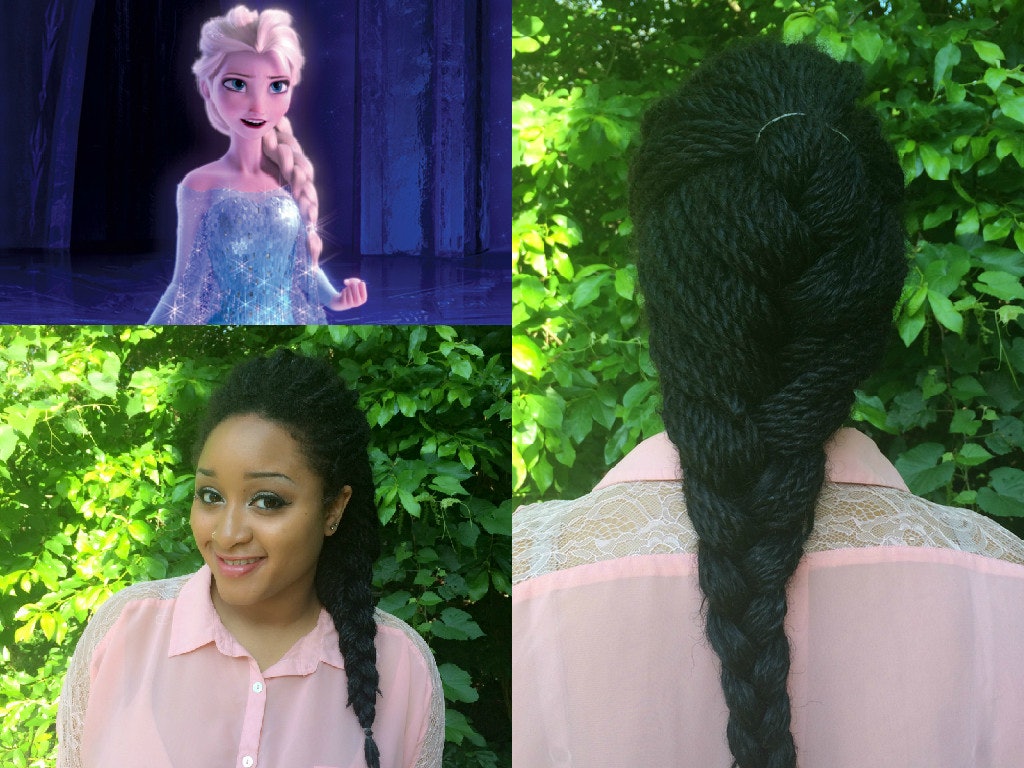 Disney's Princess Aurora Twistback Hair Tutorial- Maleficent 