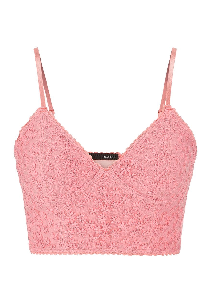 Unlined lace pullover bralette