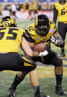 Two football players during a match