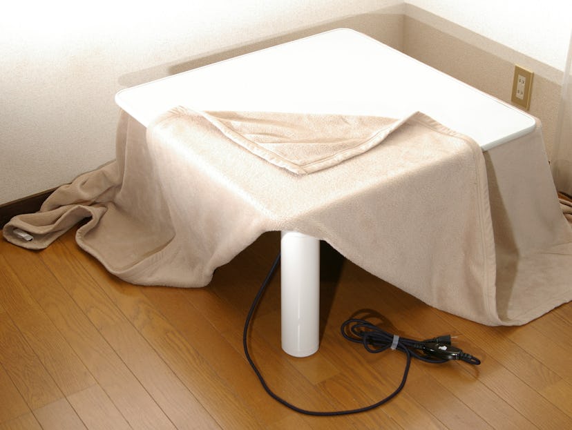 A coffee table that double as a room heater, one of the 7 futuristic Japanese gadgets that America n...