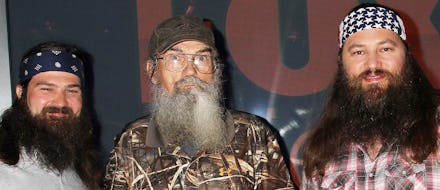 Three men with long beards