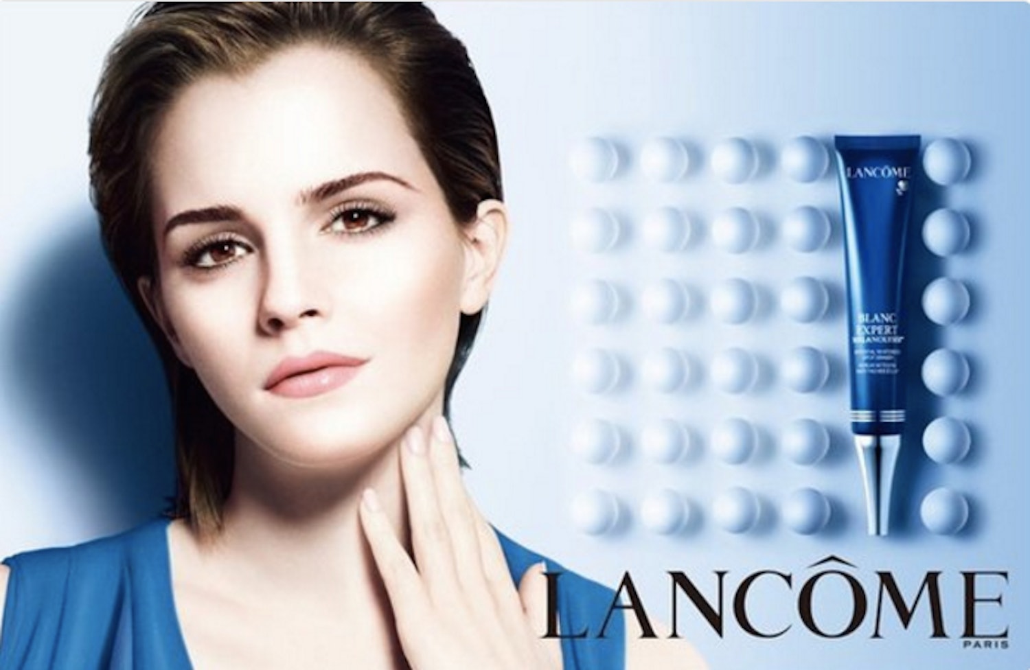 Emma Watson Was the Face of a Lanc me Skin Whitening Product